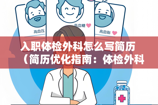 入职体检外科怎么写简历 （简历优化指南：体检外科求职）
