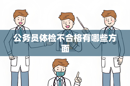 公务员体检不合格有哪些方面