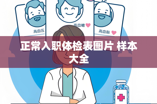 正常入职体检表图片 样本大全