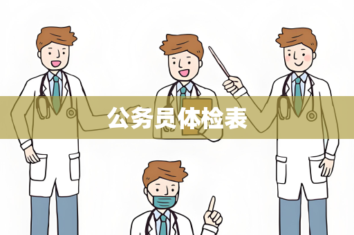 公务员体检表