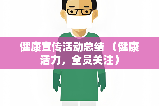 健康宣传活动总结 （健康活力，全员关注）