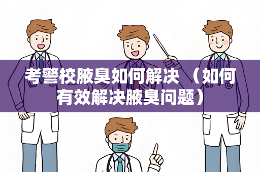 考警校腋臭如何解决 （如何有效解决腋臭问题）