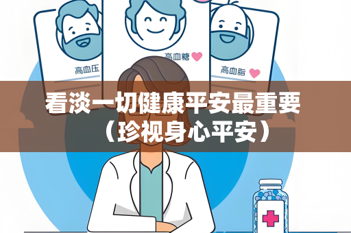 看淡一切健康平安最重要 （珍视身心平安）