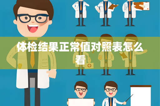 体检结果正常值对照表怎么看
