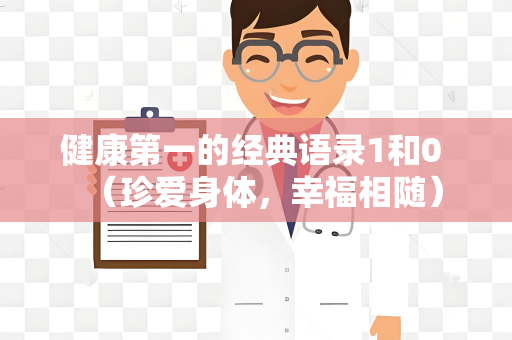 健康第一的经典语录1和0 （珍爱身体，幸福相随）