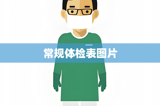 常规体检表图片