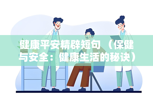 健康平安精辟短句 （保健与安全：健康生活的秘诀）
