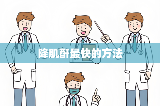 降肌酐最快的方法