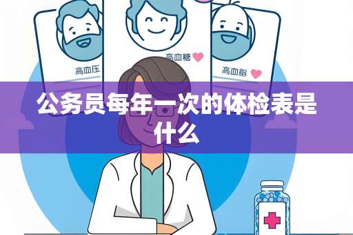 公务员每年一次的体检表是什么