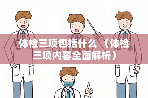 体检三项包括什么 （体检三项内容全面解析）