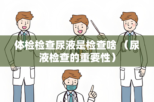 体检检查尿液是检查啥 （尿液检查的重要性）