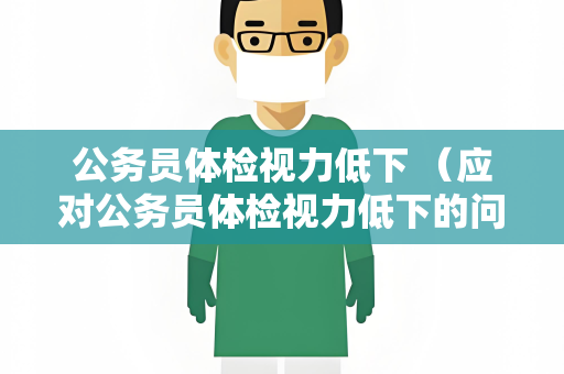 公务员体检视力低下 （应对公务员体检视力低下的问题）