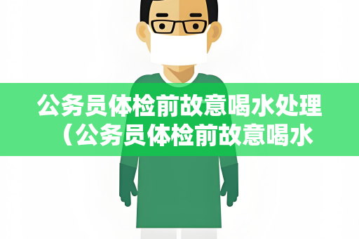 公务员体检前故意喝水处理 （公务员体检前故意喝水：违规行为的处理）