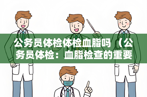 公务员体检体检血脂吗 （公务员体检：血脂检查的重要性与管理）