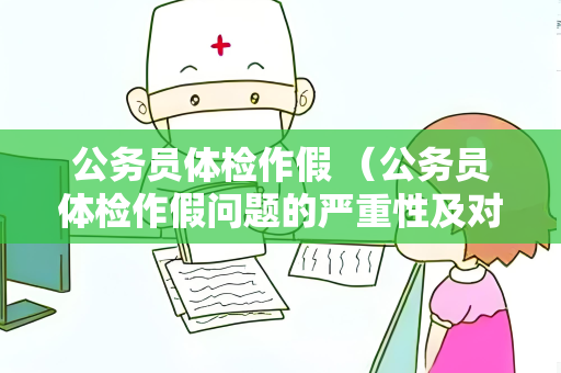 公务员体检作假 （公务员体检作假问题的严重性及对策建议）