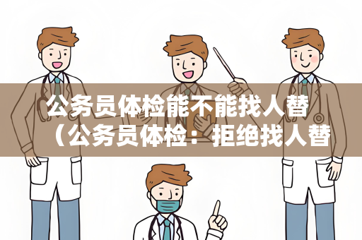 公务员体检能不能找人替 （公务员体检：拒绝找人替代的原因及重）