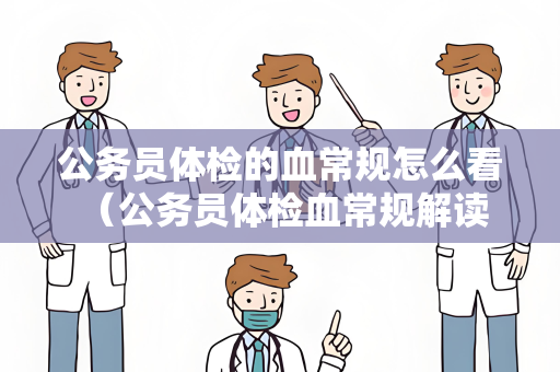 公务员体检的血常规怎么看 （公务员体检血常规解读和建议）