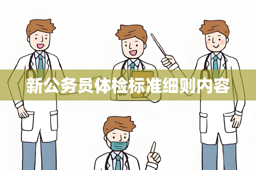 新公务员体检标准细则内容