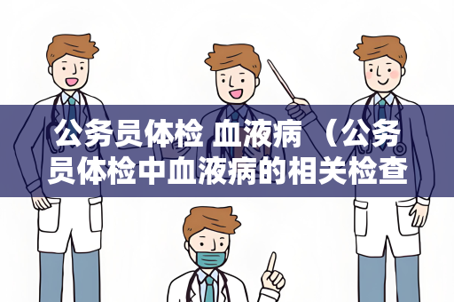 公务员体检 血液病 （公务员体检中血液病的相关检查内容）