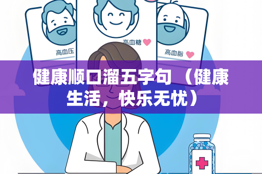 健康顺口溜五字句 （健康生活，快乐无忧）