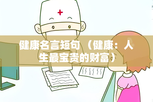健康名言短句 （健康：人生最宝贵的财富）